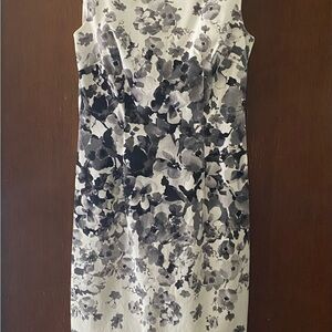 Maggy London Midi Dress Black Floral Elegance